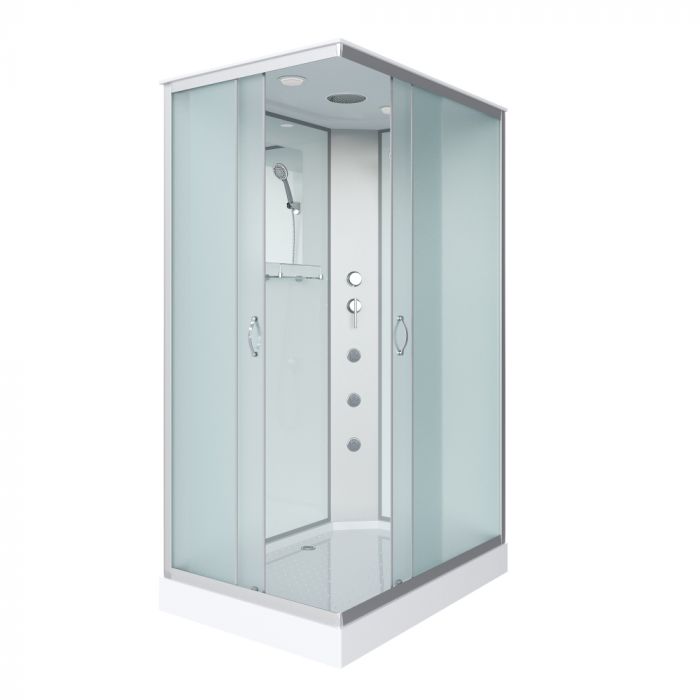 Душевая кабина Niagara Classic 432853QG стекло матовое, профиль серебро