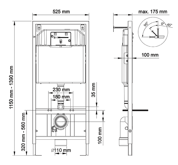 Комплект Berges Wasserhaus Novum 047213 кнопка хром