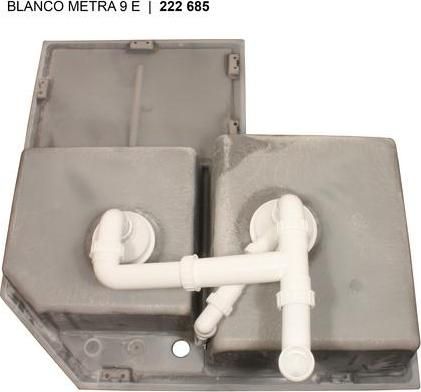 Кухонная мойка Blanco Metra 9 E 515567 алюметаллик