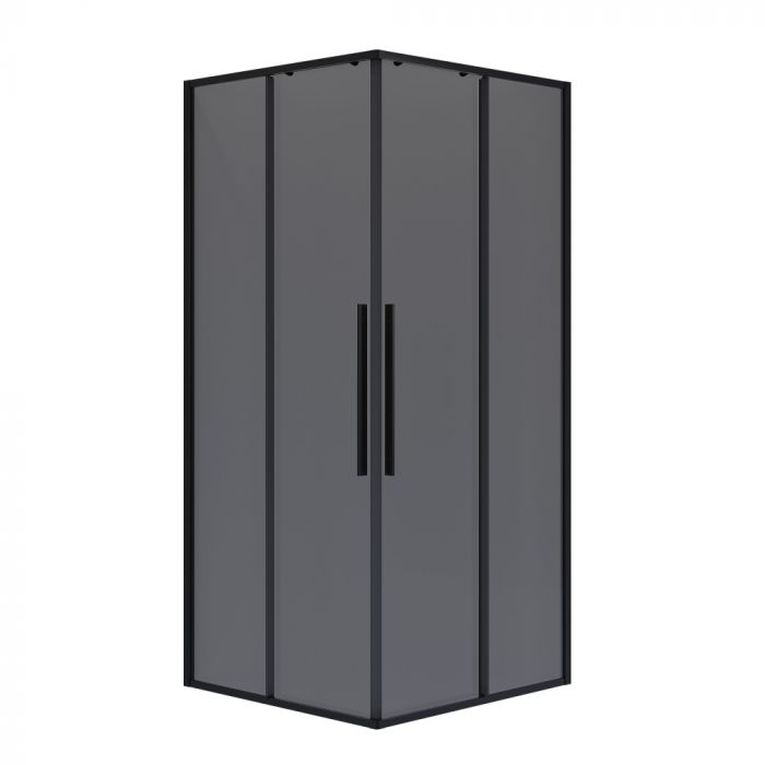 Душевое ограждение Niagara Nova NG-2824-34BLACK стекло тонированное, профиль черный