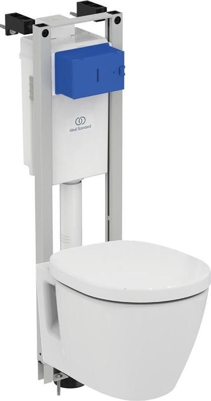 Инсталляция с подвесным унитазом Ideal Standard W220101 с сиденьем микролифт