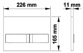 Комплект Berges Wasserhaus Novum 047213 кнопка хром