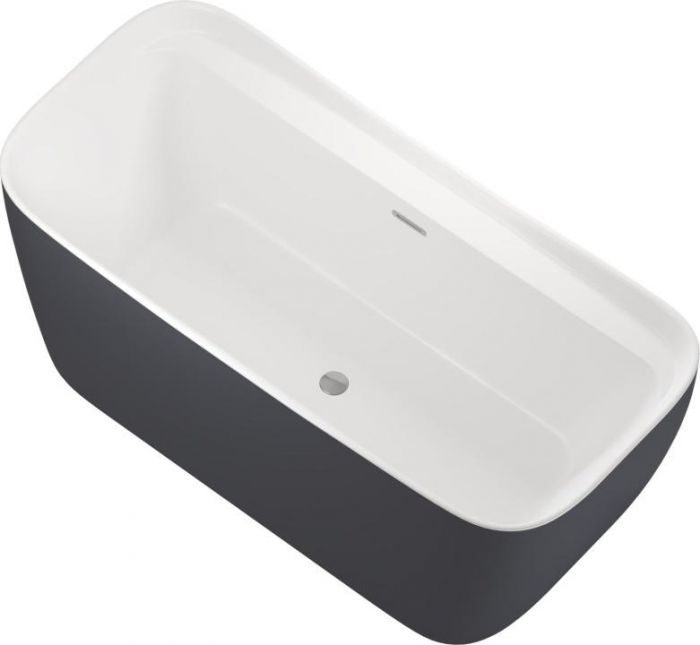 Акриловая ванна Allen Brau Infinity 170x78 2.21002.21/AM, белый матовый/антрацит