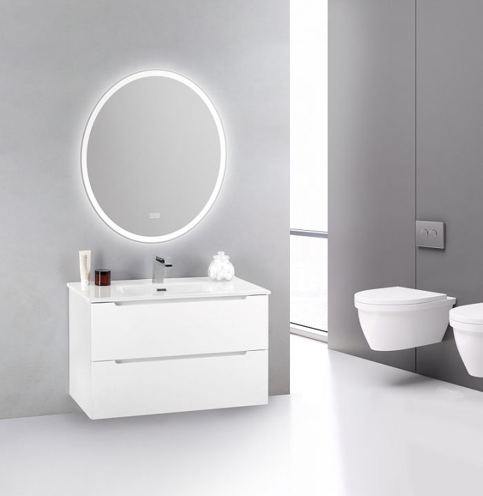 Зеркало BelBagno SPC-VST-750-900-LED-TCH-WARM 75 см, с подсветкой, подогревом и сенсорным выключателем
