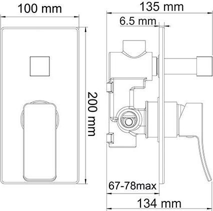 Смеситель WasserKRAFT Aller 1060WHITE 10641 WHITE для душа