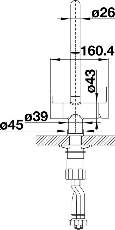 Смеситель Blanco Trima Silgranit 526267 шампань
