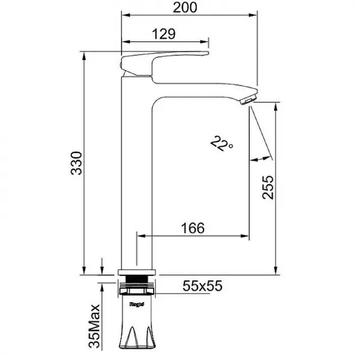 Смеситель для раковины Esko SM28 B хром