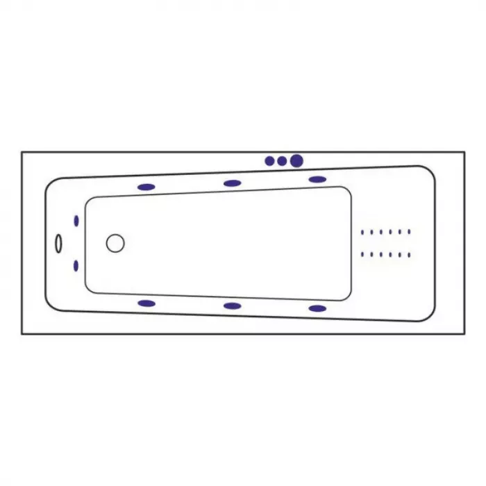 Акриловая ванна Excellent Ava 160х70 WAEX.AVA16.SMARTNANO.GL золото, белый