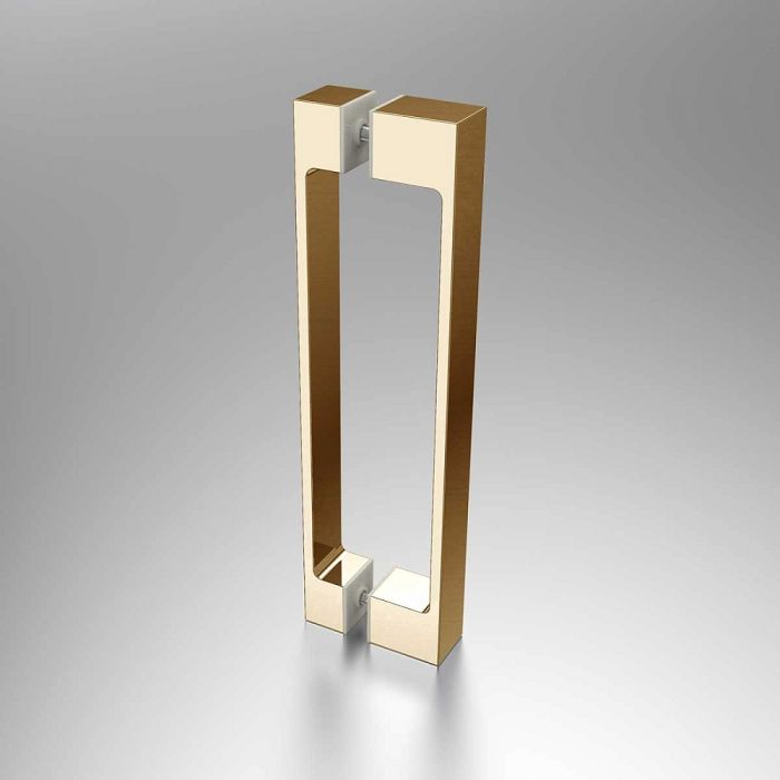 Душевая дверь Vincea Alpha VDP-3AL700CLG 70x195 см, брашированное золото, стекло прозрачное