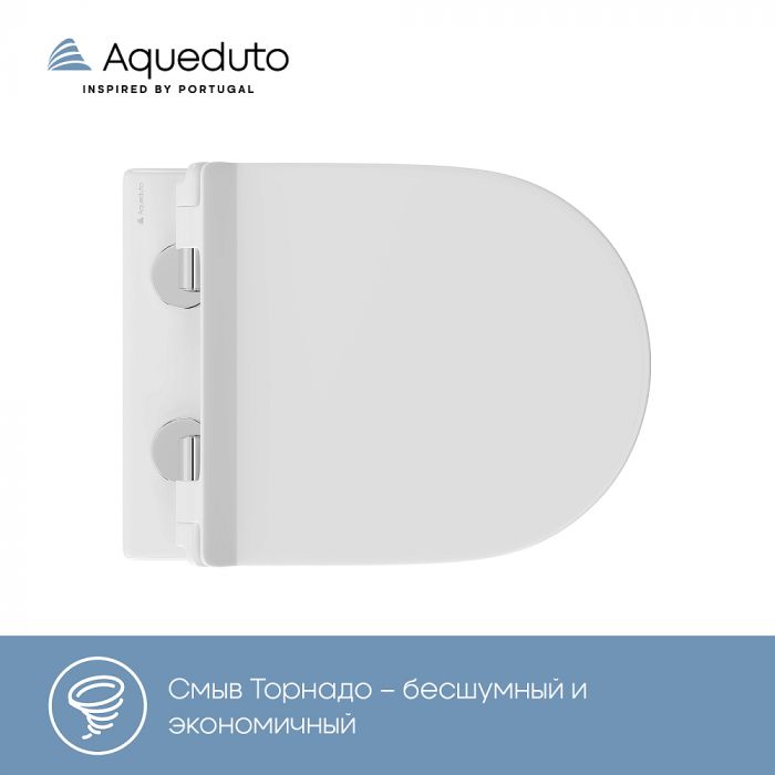 Унитаз подвесной Aqueduto Ovo OVOT0110 белый