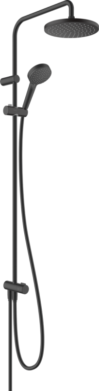 Душевая стойка Hansgrohe Vernis Blend Showerpipe 200 1jet Reno EcoSmart 26099670, матовый чёрный