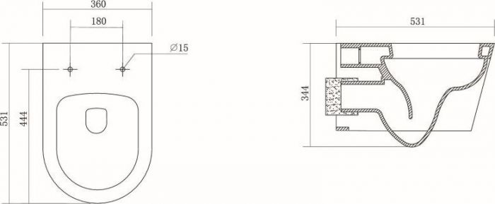 Комплект инсталляции Geberit Duofix Delta 458.124.21.1 с кнопкой смыва с подвесным унитазом Aquatek Оберон AQ1363W-00 + крышка-сиденье с микролифтом