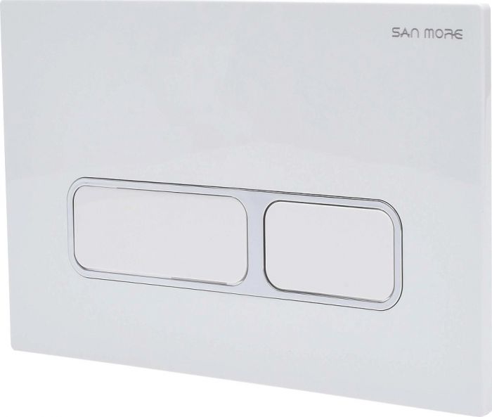 Комплект унитаз San More Fiaba SMT971903 + кнопка смыва San More Celia SMB971905 белый + инсталляция San More Leggero SMI971901