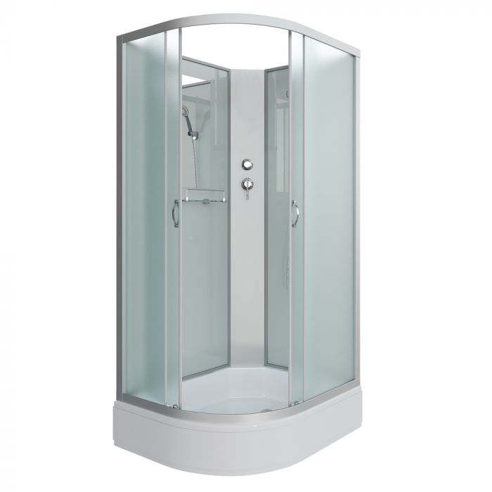 Душевая кабина Niagara Classic 333944RBK стекло матовое, профиль серебро