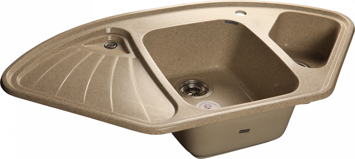 Кухонная мойка GranFest CORNER GF-C-1040E песочный