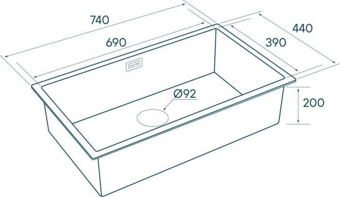 Кухонная мойка Paulmark Koher PM807444-BS брашированная нержавеющая сталь