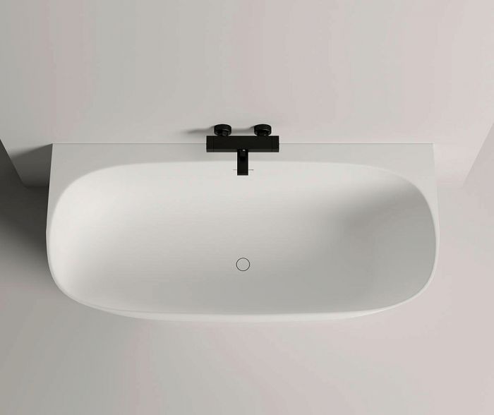 Ванна из искусственного камня Salini Sofia Wall 102523M 180x85 см, белый матовый