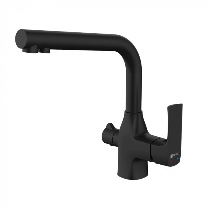 Смеситель для кухни Lemark Ursus LM7258BL черный
