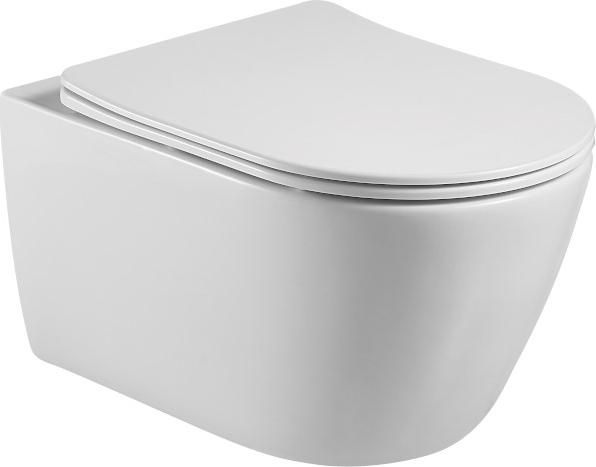 Комплект инсталляции Geberit Duofix Delta 458.124.21.1 3 в 1 с кнопкой смыва с подвесным унитазом Aquatek Бетта AQ1253W-00 + крышка-сиденье с микролифтом