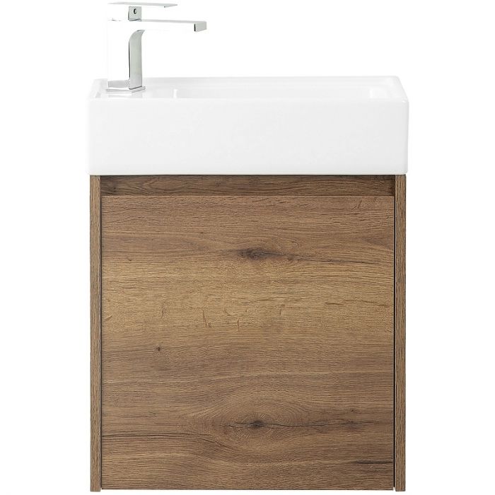 Тумба под раковину BelBagno KRAFT MINI-500/260-1A-SO-RT-L 50 см левая, Rovere Tabacco