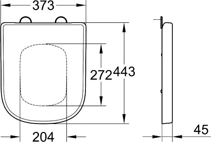 Приставной унитаз Grohe Euro Ceramic 39329000