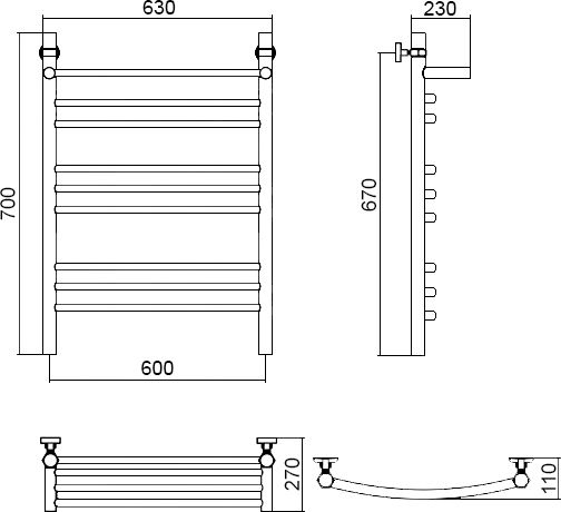 Душевая система ALMAes Turia SDI-1808 черный