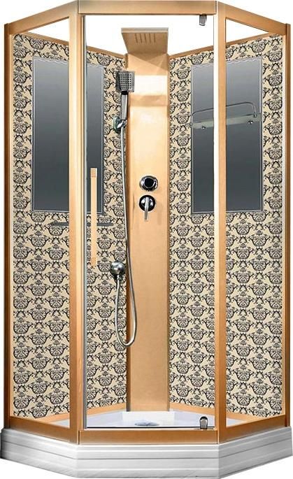 Душевая кабина Niagara Luxe 7799GBK 90х90х210 стекло прозрачное