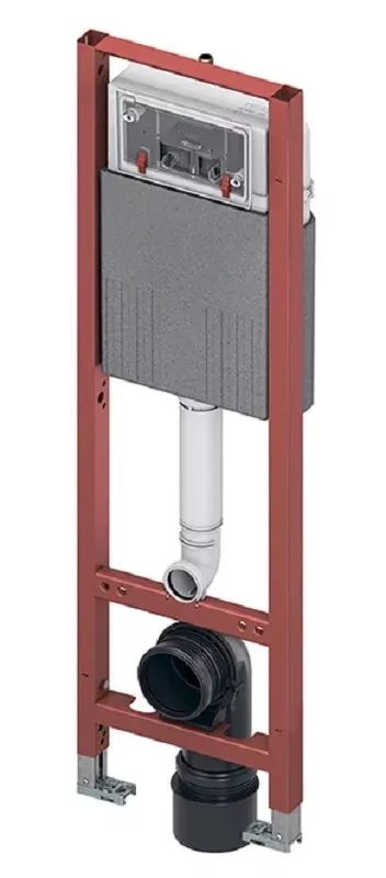 Инсталляция для унитаза Tece Tecebase 9400440, со смывным бачком, красный