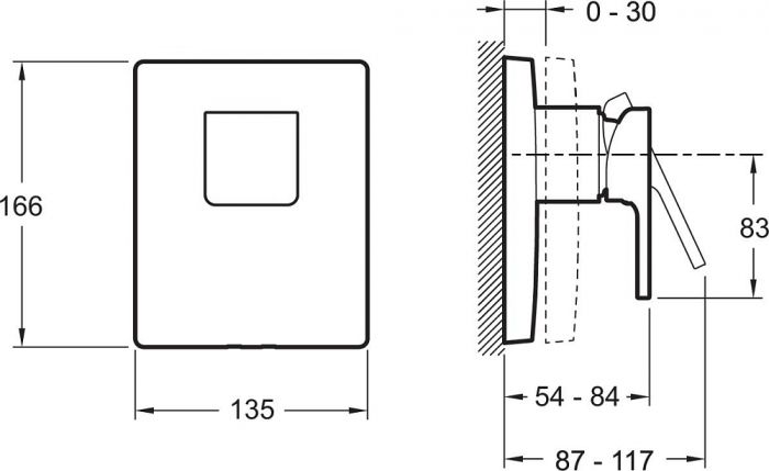 Смеситель для душа Jacob Delafon Modulo E98632-CP