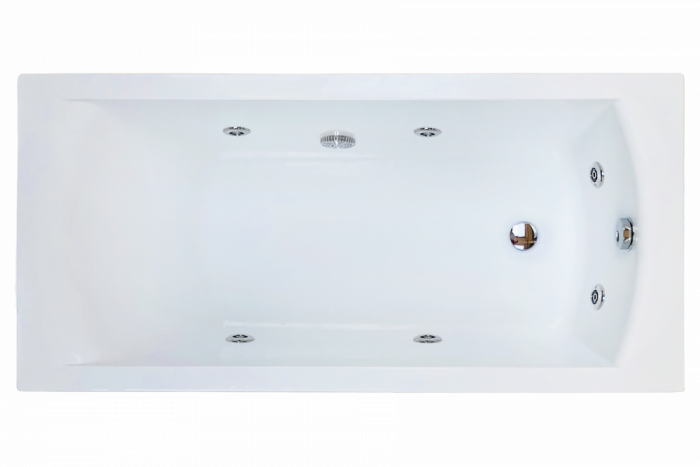 Акриловая ванна Royal Bath Vienna 170х70 см RB953203ST с гидромассажем