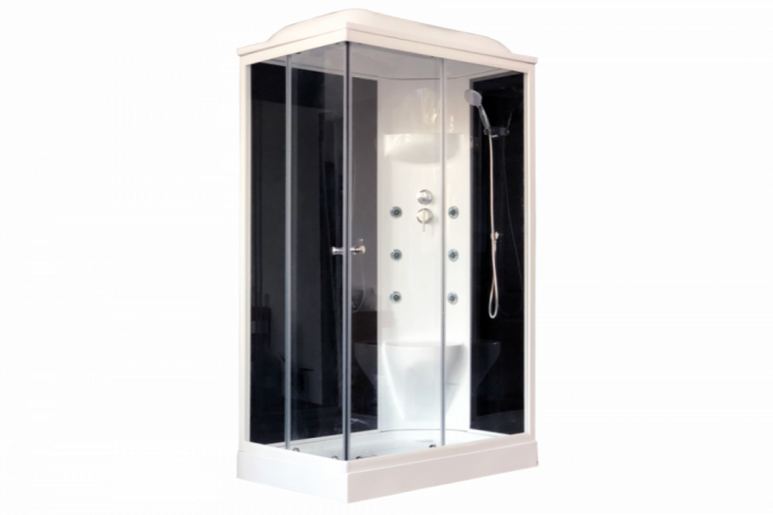 Душевая кабина 120х80 см Royal Bath HP RB8120HP7-BT-R стекло прозрачное с гидромассажем