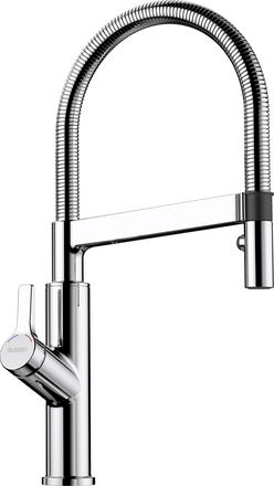 Смеситель сенсорный Blanco Solenta-S Senso 523126 хром ручка слева