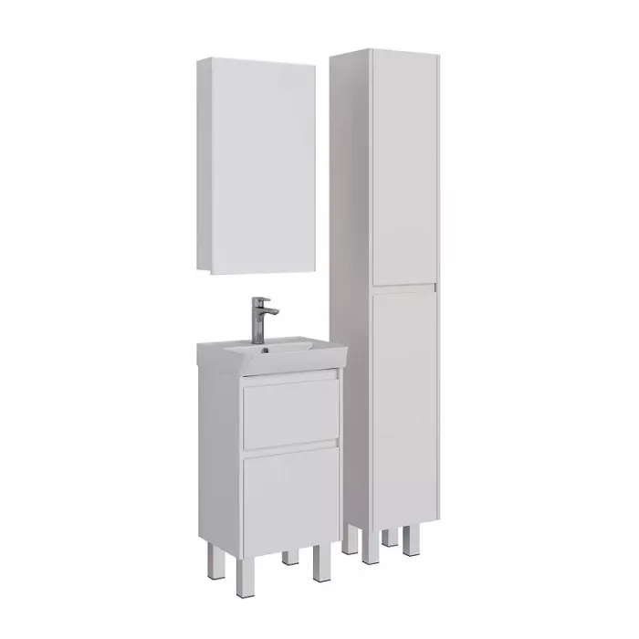 Зеркальный шкаф Lemark Universal LM45ZS-U белый