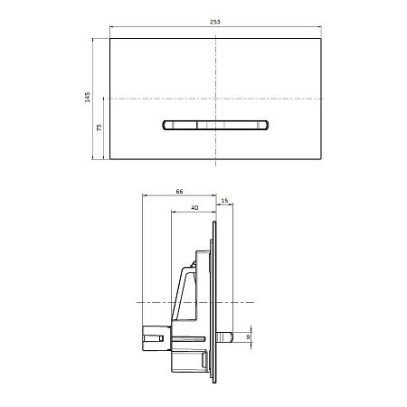 Кнопка смыва Villeroy & Boch Viconnect 92218068 белый