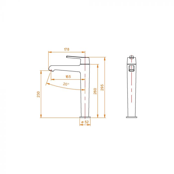 Смеситель для раковины RGW Shower Panels 511405311-04 черный