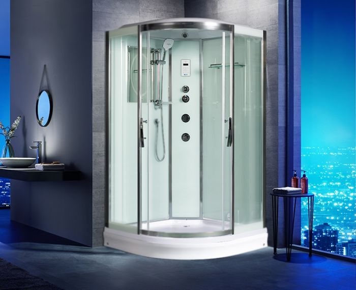 Душевая кабина WeltWasser WW500 Emmer 11015 110x110 10000003286, профиль хром, стекло прозрачное