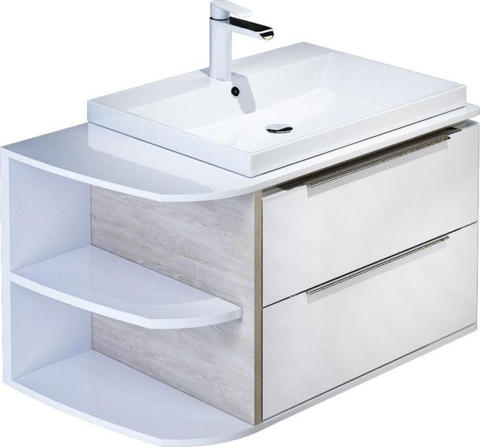 Комплект тумба с раковиной Iddis Calipso 80, белый