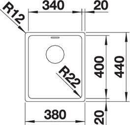 Кухонная мойка Blanco Andano 340-IF 522953
