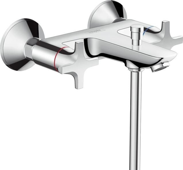 Комплект для ванной Смеситель Hansgrohe Logis Classic 71240000 HG для ванны с душем + Смеситель Hansgrohe Logis Classic 71270000 для раковины + Душев
