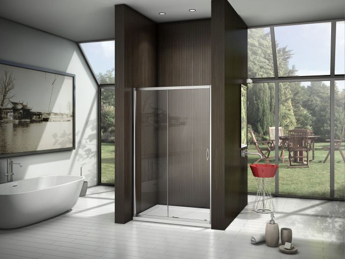 Душевая дверь в нишу 120 см Good Door Latte WTW-120-C-WE ЛА00009 стекло прозрачное