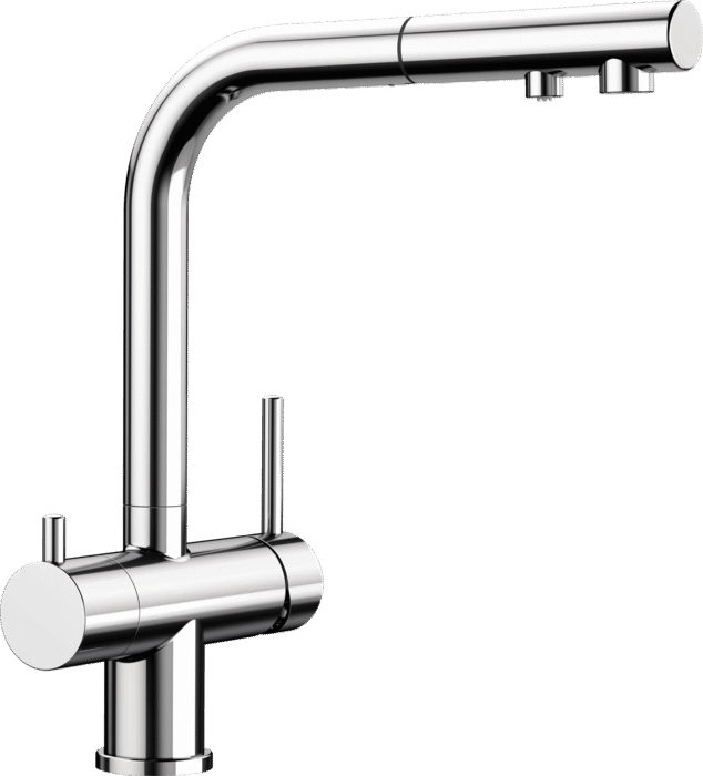 Смеситель хром с выдвижной лейкой Blanco Fontas-S II 525198