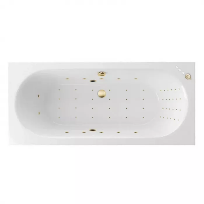 Акриловая ванна Excellent Oceana Slim 170х75 WAEX.OCE17S.NANO.GL золото, белый