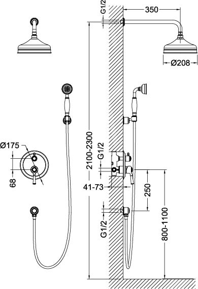 Душевая система Timo Arisa SX-5319/00SM
