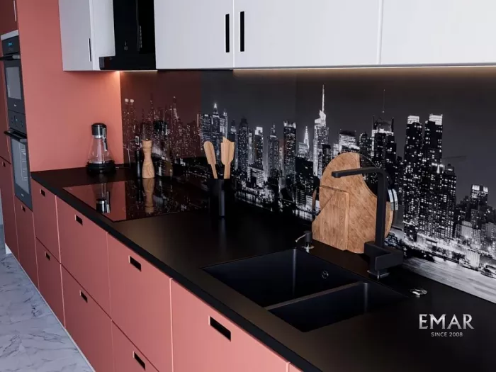 Кухонная мойка Emar Quartz EMQ-2665.PL Оникс черный