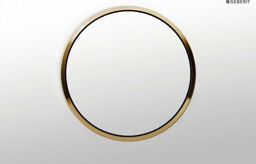 Кнопка смыва Geberit Sigma 10 115.758.KK.5, белый/золото