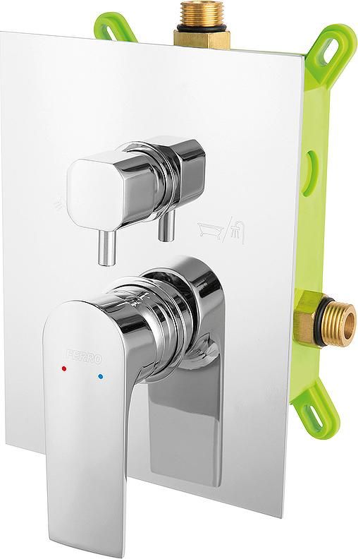 Смеситель для душа Ferro Algeo Square BAQ7P2BOX, хром