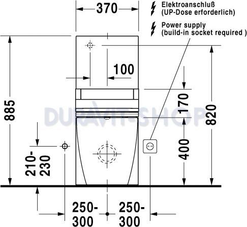 Напольный унитаз Duravit Starck-2 2129090000 с бачком 0933000005