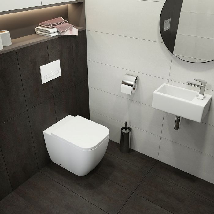 Приставной унитаз Lavinia Boho One 33020050 с сиденьем микролифт, белый