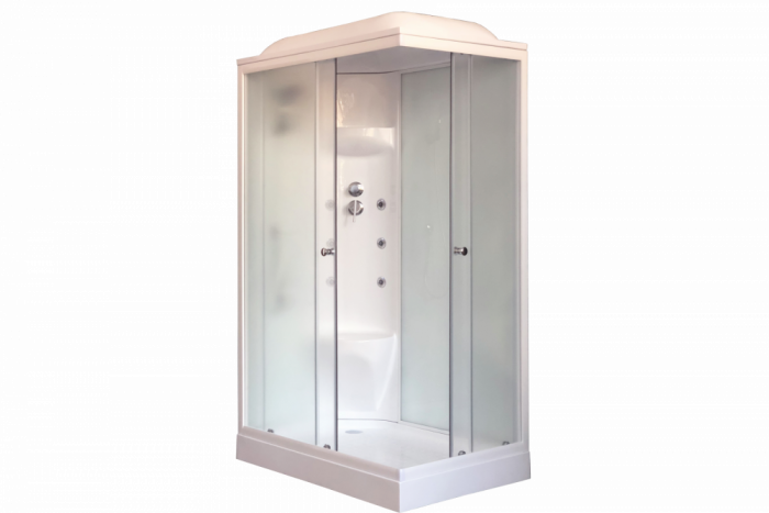 Душевая кабина 120х80 см Royal Bath HP RB8120HP7-WC-L стекло матовое с гидромассажем