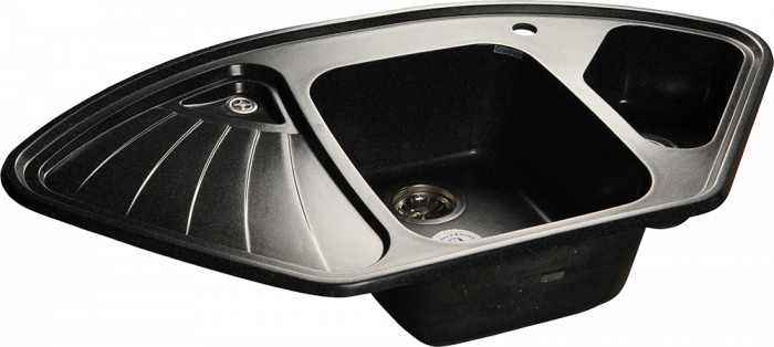 Кухонная мойка GranFest CORNER GF-C-1040E черный